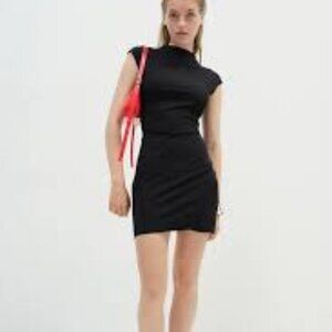 DIVIDED BY H&M Jersey Bodycon MINI DRESS BLACK SIZE XS